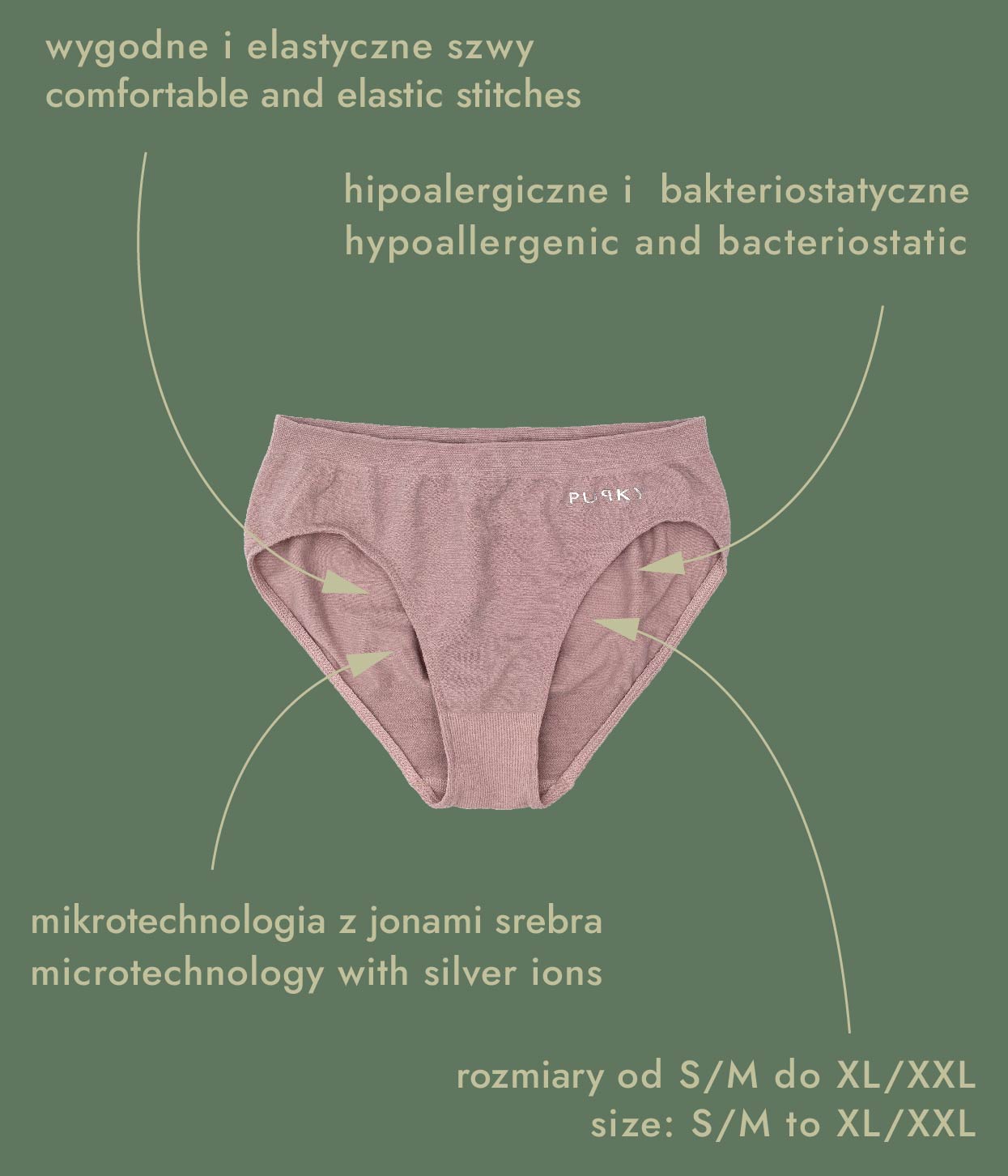 Wygodne majtki z wełną merino / Comfy panties with merino wool